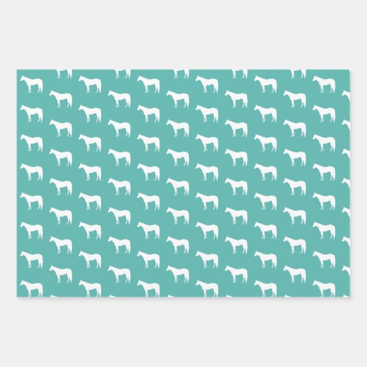 Eigene Farbe des Pferdes Geschenkpapier Set (Vorderseite)