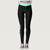 Eigene Farbe | "Hustle" Workout Leggings (Vorderseite)