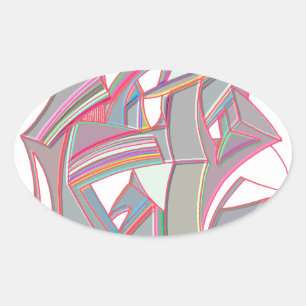 Eigene Farbe Ovaler Aufkleber