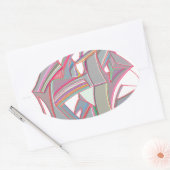 Eigene Farbe Ovaler Aufkleber (Umschlag)