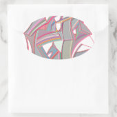 Eigene Farbe Ovaler Aufkleber (Tasche)