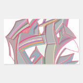 Eigene Farbe Rechteckiger Aufkleber (Vorderseite)