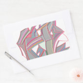 Eigene Farbe Rechteckiger Aufkleber (Umschlag)