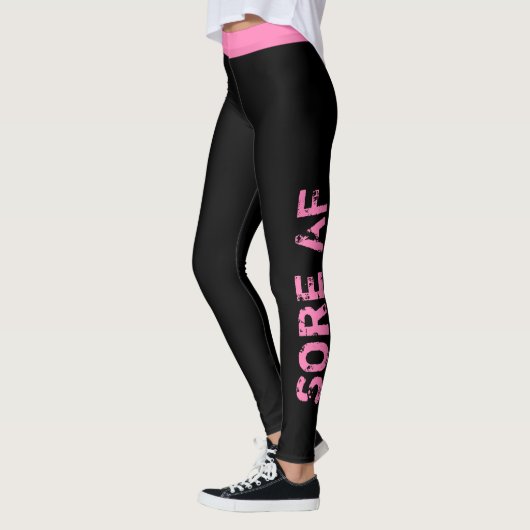Eigene Farbe | "Sore AF" Workout Leggings (Links)