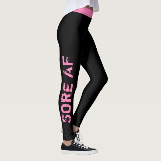 Eigene Farbe | "Sore AF" Workout Leggings (Rechts)