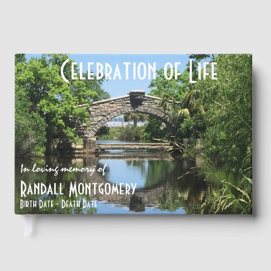 Eigene Feier der Reflektion von Lebensbrücken Gästebuch (Vorderseite)