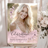 Eigene Feier des Lebens - Foto Beerdigung-Zeichen Poster