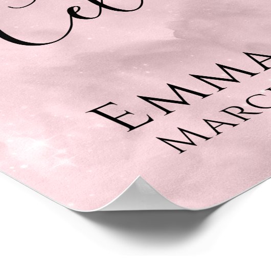 Eigene Feier des Lebens - Foto Beerdigung-Zeichen Poster (Ecke)