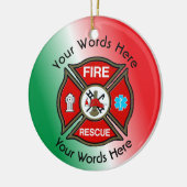 Eigene Feuerschutzkreuz Keramikornament (Links)