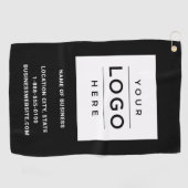 Eigene Firma für das Schwarze Unternehmen mit Logo Golfhandtuch (Horizontal)