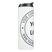 Eigene Firmenlogo Text Company Thermal Tumbler Thermosbecher (Nach links gedreht)