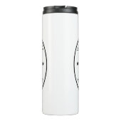 Eigene Firmenlogo Text Company Thermal Tumbler Thermosbecher (Rückseite)
