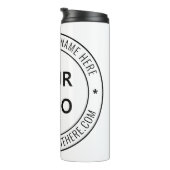 Eigene Firmenlogo Text Company Thermal Tumbler Thermosbecher (Nach rechts gedreht)