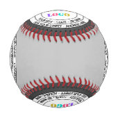 Eigene Firmenlogo Text Info Baseball-Geschenk Baseball (Vorderseite)