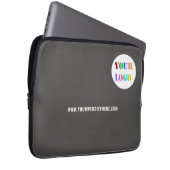 Eigene Firmenlogo Text Notebook-Bildschirm - Farbe Laptopschutzhülle (Vorne Rechts)