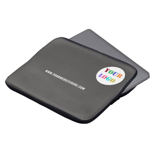 Eigene Firmenlogo Text Notebook-Bildschirm - Farbe Laptopschutzhülle (Vorne Oben)