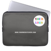 Eigene Firmenlogo Text Notebook-Bildschirm - Farbe Laptopschutzhülle (Vorderseite)