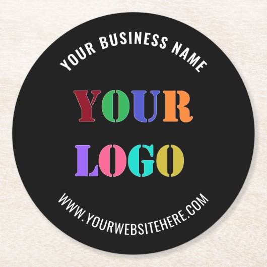 Eigene Firmenlogo Untersetzer Papier für Ihre Farb (Vorderseite)