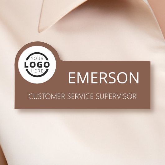 Eigene Firmenlogos Basiskollektorname Namensschild