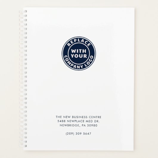 Eigene Firmenlogos hinzufügen Planer (Vorderseite)