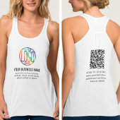 Eigene Firmenlogos und QR-Code auf der Vorderseite Tank Top