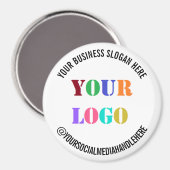 Eigene Firmenlogos Werbeaktion Social Media Name Magnet (Vorderseite/Rückseite)