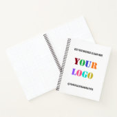 Eigene Firmenlogos Werbeaktion Social Media Name Notizblock (Innenseite)