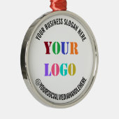 Eigene Firmenlogos Werbeaktion Social Media Name Ornament Aus Metall (Rechts)