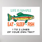 Eigene Fischerei Poster (Vorne)