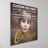 Eigene Folie (Gold oder Silber) Print 16" x 16" Foliendrucke (Ablage )