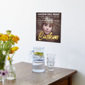 Eigene Folie (Gold oder Silber) Print 16" x 16" Foliendrucke (Ablage(Küche))