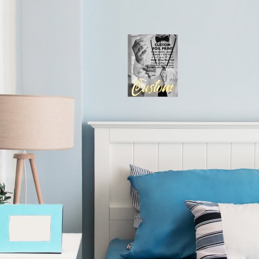 Eigene Folie (Gold oder Silber) Print 8" x 10" Foliendrucke (In Situ (Schlafzimmer))