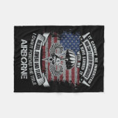 Eigene Forellen Der Titel Im Flugzeug US Army Vete Fleecedecke (Vorderseite (Horizontal))