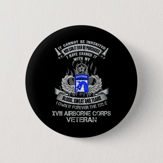 Eigene Forever Der Titel 18. Im Flugzeug Corps Us Button (Vorderseite)