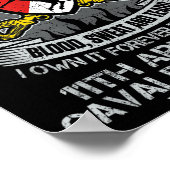 Eigene Forever The Title 11. Armored Cavalry Regim Poster (Ecke)
