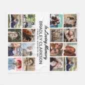 Eigene Foto hinzufügen und Personalisierten Text h Fleecedecke (Vorderseite (Horizontal))