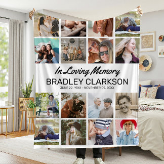 Eigene Foto hinzufügen und Personalisierten Text h Fleecedecke