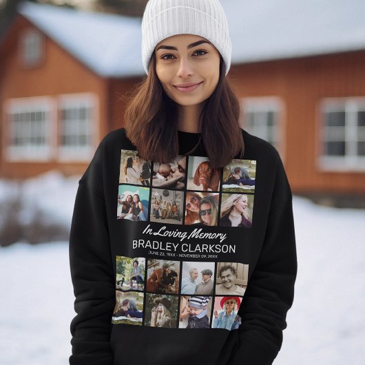 Eigene Foto hinzufügen und Personalisierten Text h Sweatshirt