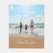 Eigene Foto-Individualität - Familien Fleecedecke (Vorderseite)