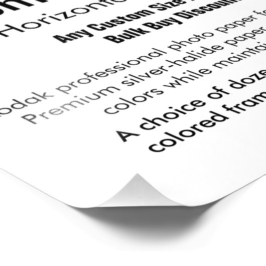 Eigene Foto-Print - Horizontal 10" x 8" Fotodruck (Ecke)