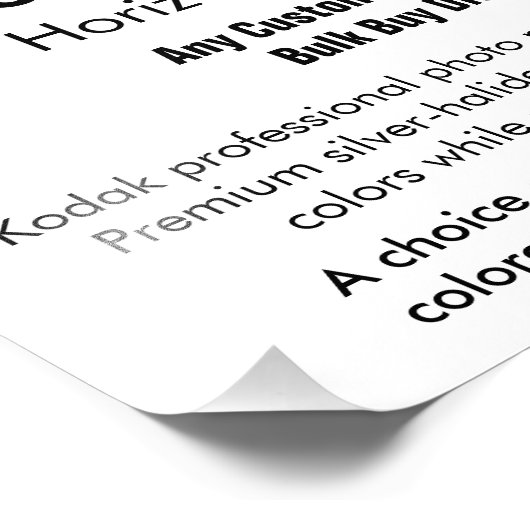 Eigene Foto-Print - Horizontal 12" x 8" Fotodruck (Ecke)