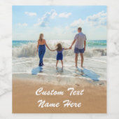 Eigene Foto Weinkennzeichnung Fotos und Text Weinetikett (Einzelnes Label)