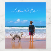 Eigene Foto Weinkennzeichnung Fotos und Text Weinetikett (Einzelnes Label)