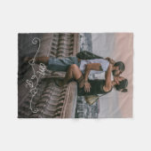 Eigene Fotografie und miteinander verbundene Liebe Fleecedecke (Vorderseite (Horizontal))