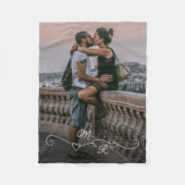 Eigene Fotografie und miteinander verbundene Liebe Fleecedecke (Vorderseite)