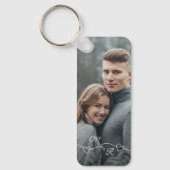 Eigene Fotografie und miteinander verbundene Liebe Schlüsselanhänger (Vorderseite)