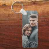 Eigene Fotografie und miteinander verbundene Liebe Schlüsselanhänger (Vorderseite)