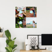 Eigene Fotos hinzufügen Anpassbare Stilbilder 4 Poster (Heimbüro)
