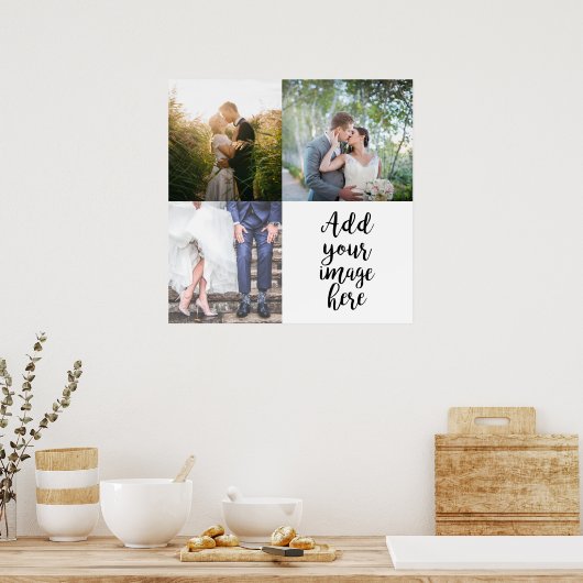 Eigene Fotos hinzufügen Anpassbare Stilbilder 4 Poster (Küche)