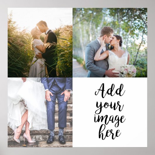 Eigene Fotos hinzufügen Anpassbare Stilbilder 4 Poster (Vorne)